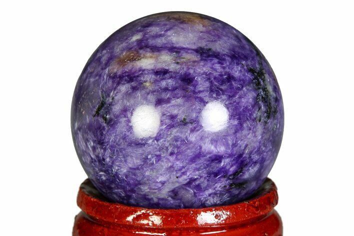 Polished Purple Charoite Sphere - Siberia #355777